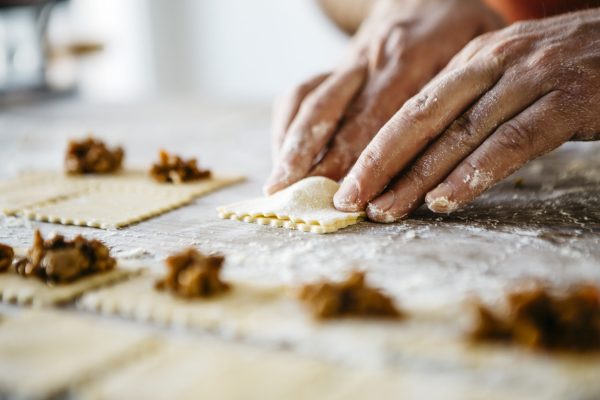 Man,Making,Ravioli,,Italian,Cuisine,And,Gluten-free